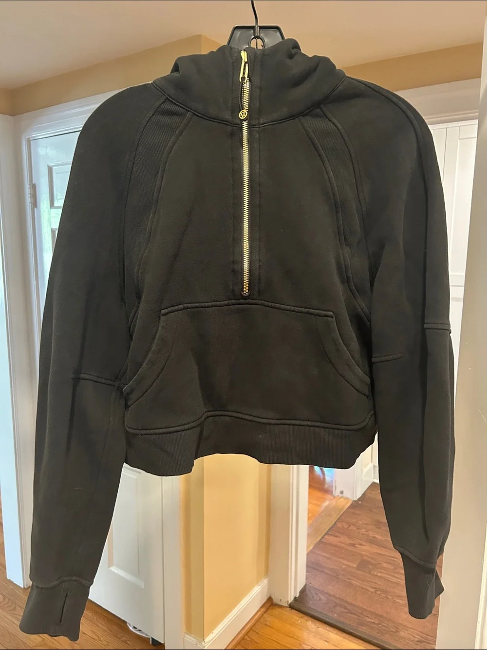 lululemon athletica Black Scuba Oversized Half-Zip Hoodie